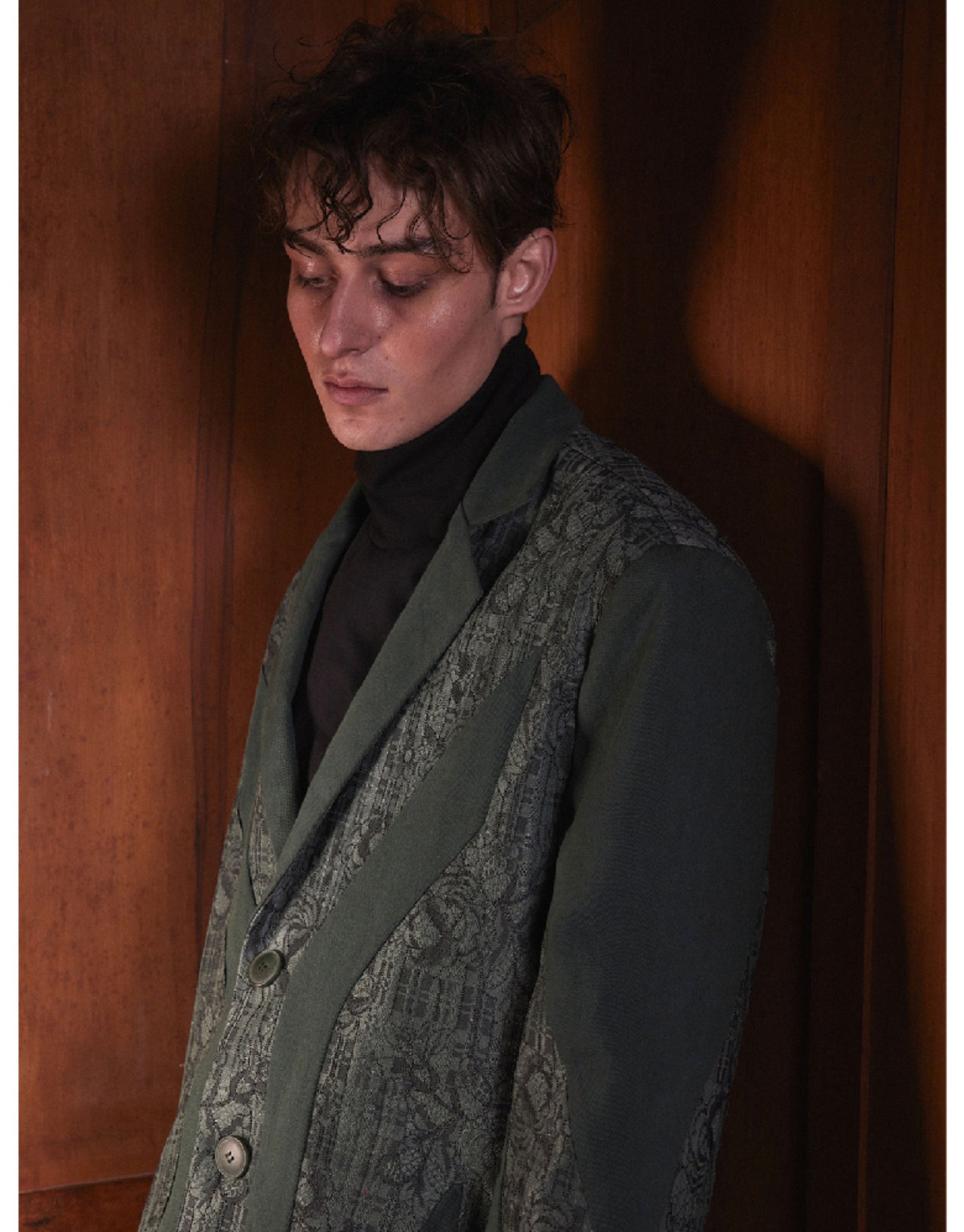 Retro Splicing Loose Jacket