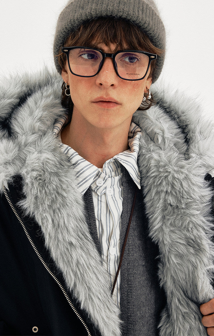 Faux Two-Piece Patchwork Jacket