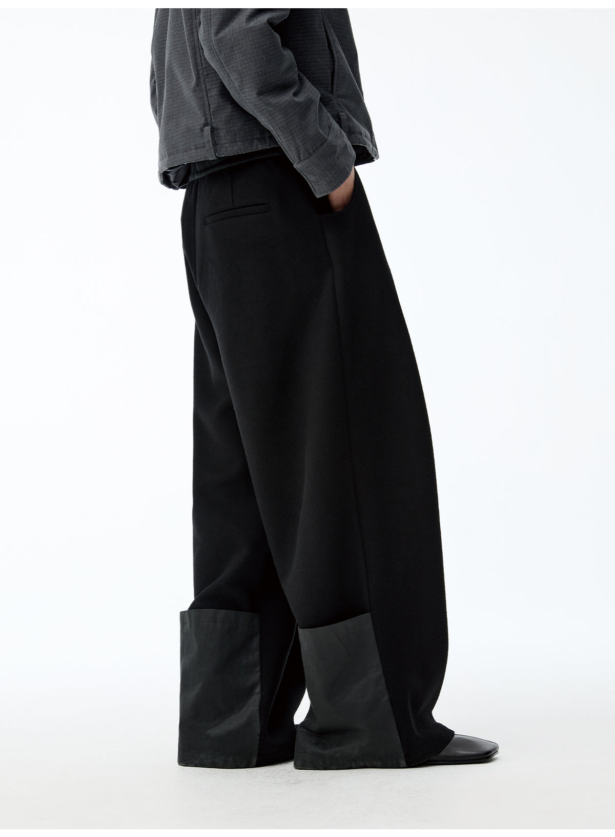 Wool Straight Pants
