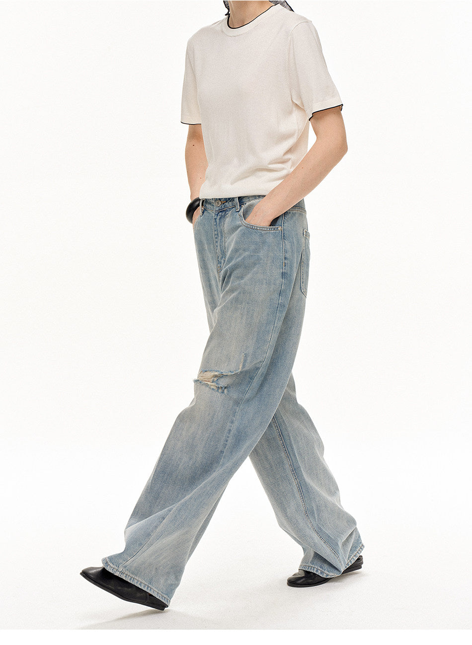 Unisex Loose Straight-Fit Jeans