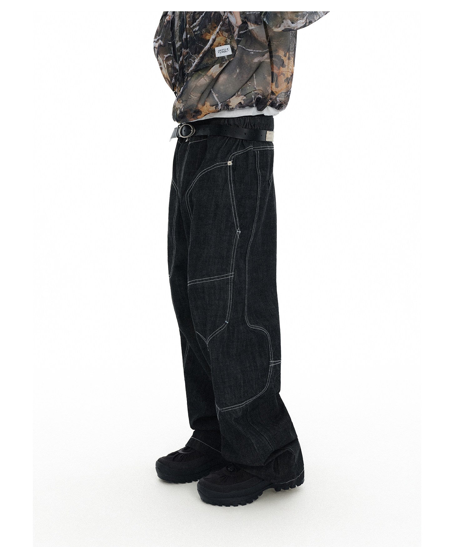 Sickle-Cut All-Season Denim Pants