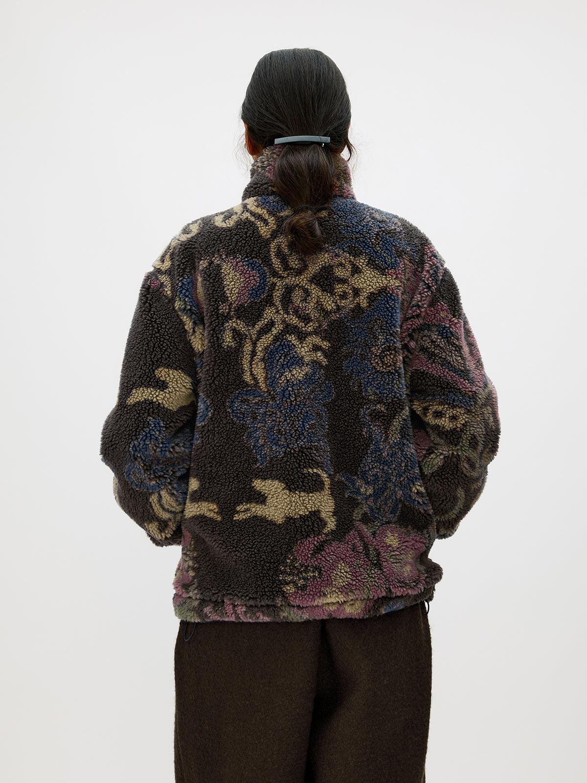 Lambswool Blend Zipper Jacket