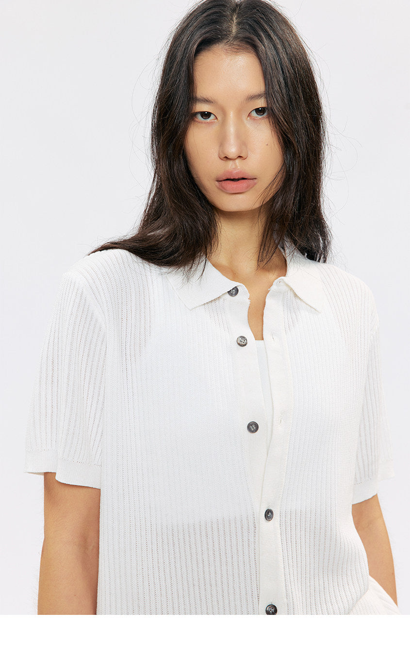 Button-down Knit Cardigan