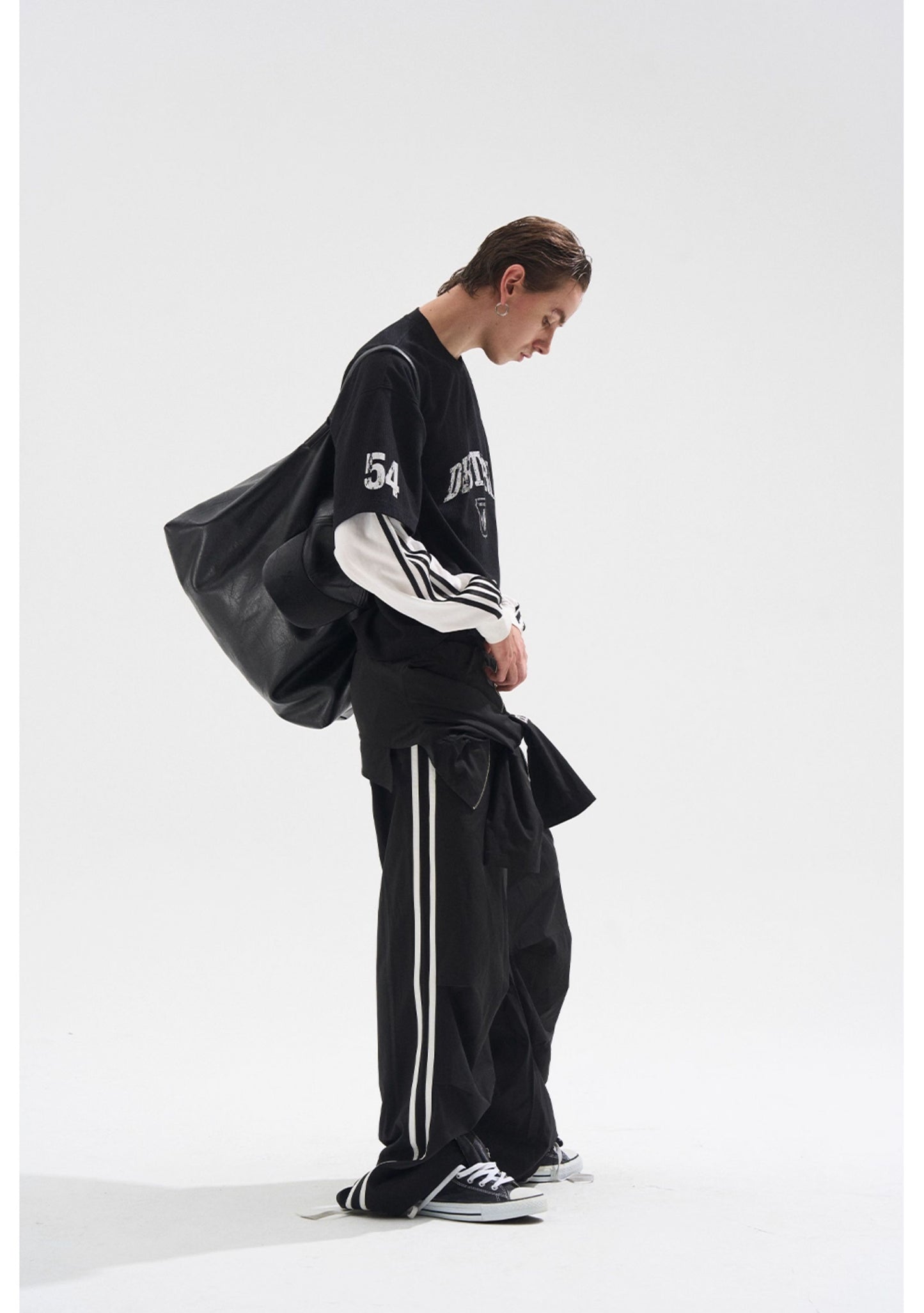 Pleated sweatpants