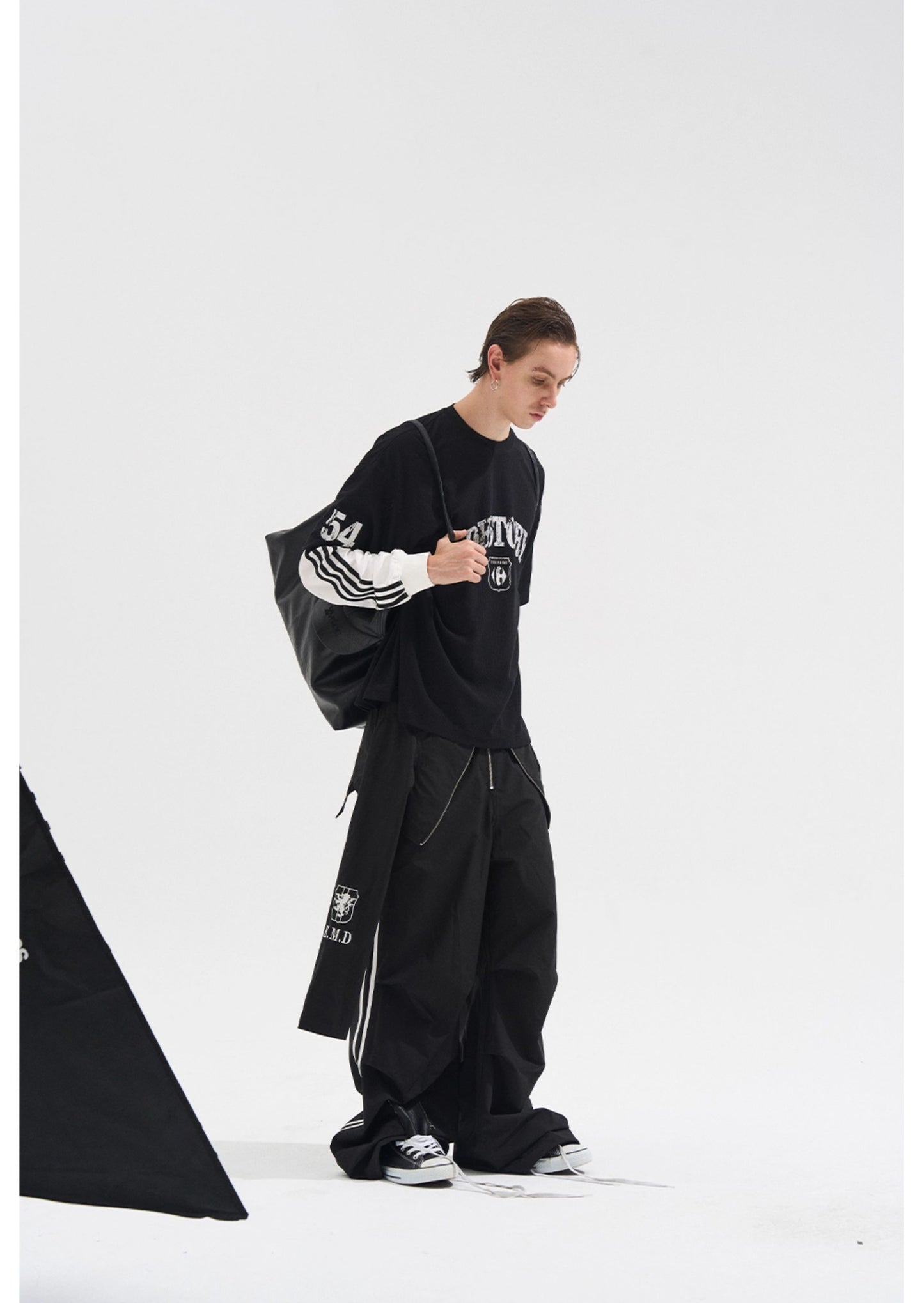 Pleated sweatpants