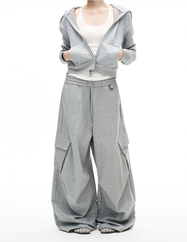 Multi-pocket design sweatpants