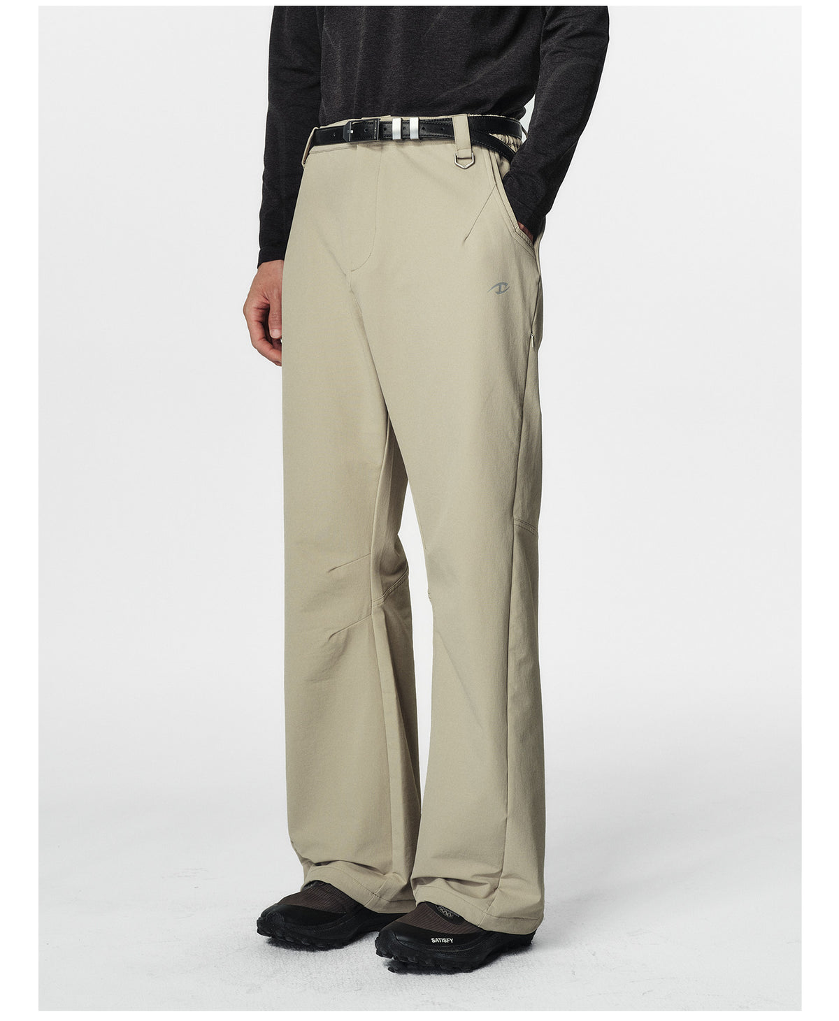 4-Pocket Softshell Straight-Leg Casual Pants