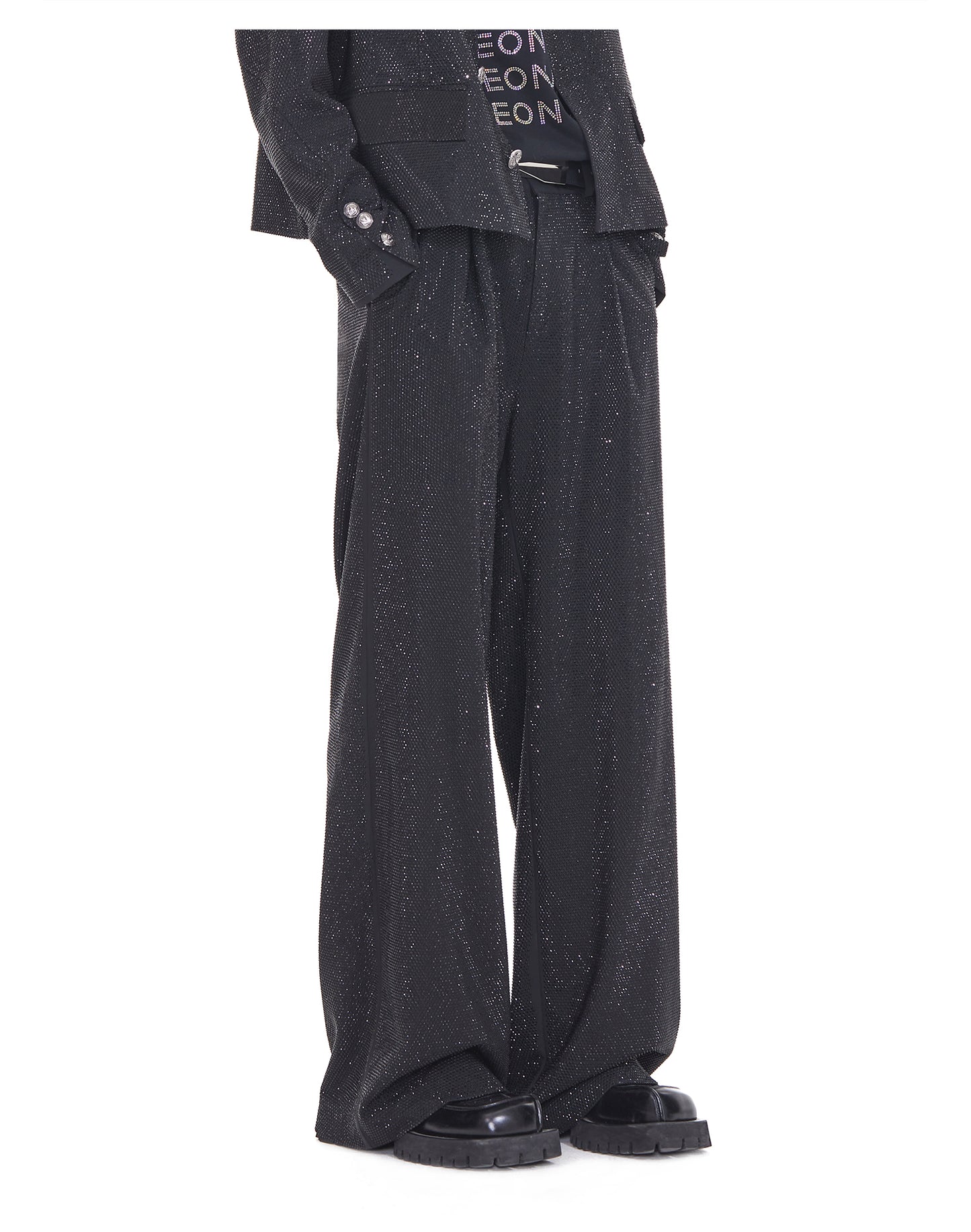 Full Rhinestone Design Jacket Set