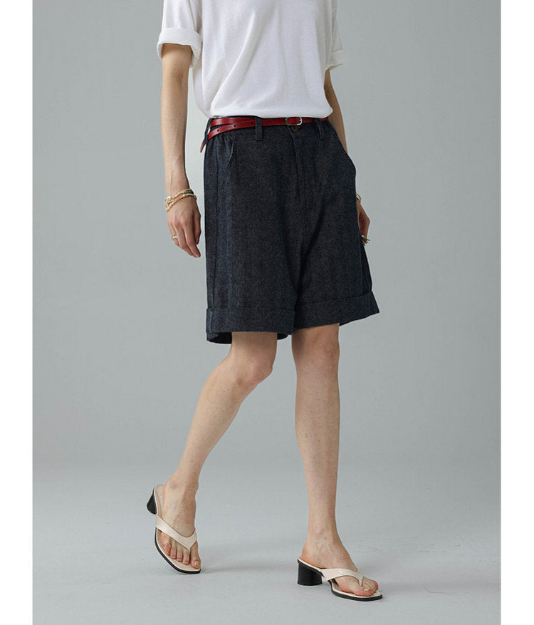 Relaxed-Fit Roll-Up Shorts