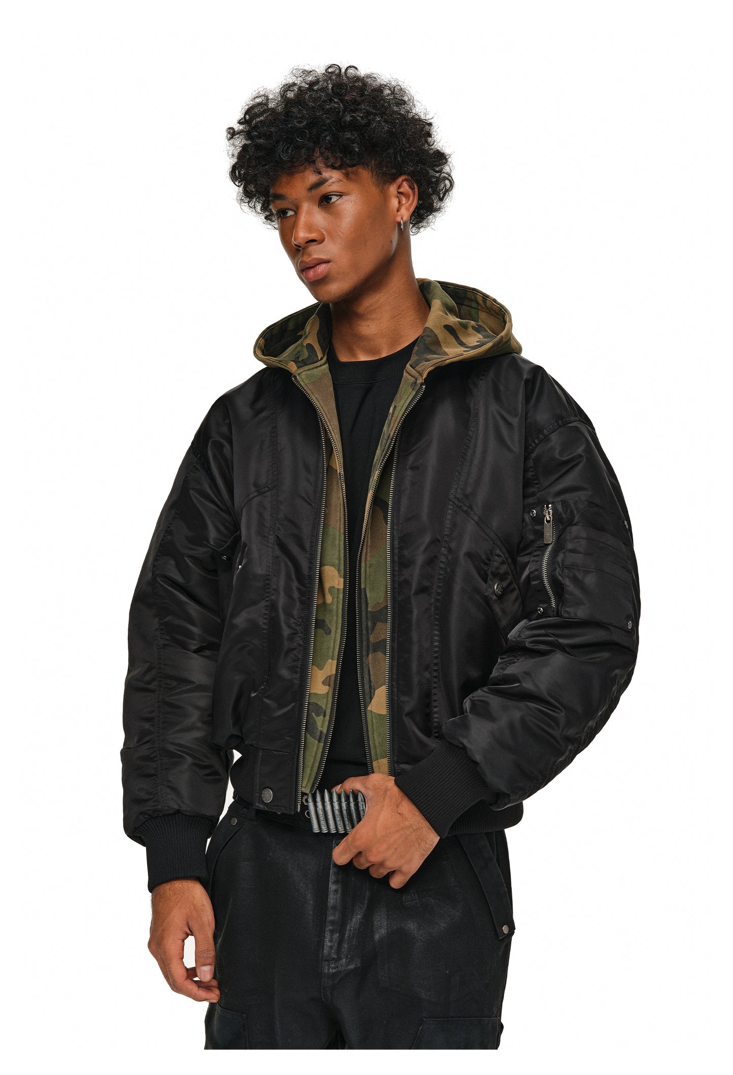 Fake Two-Piece Flight Jacket