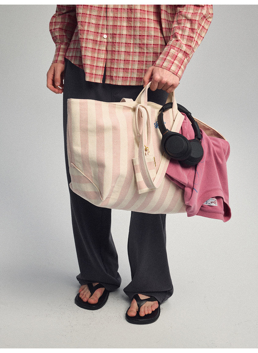 Double-Handle Beach Tote Bag