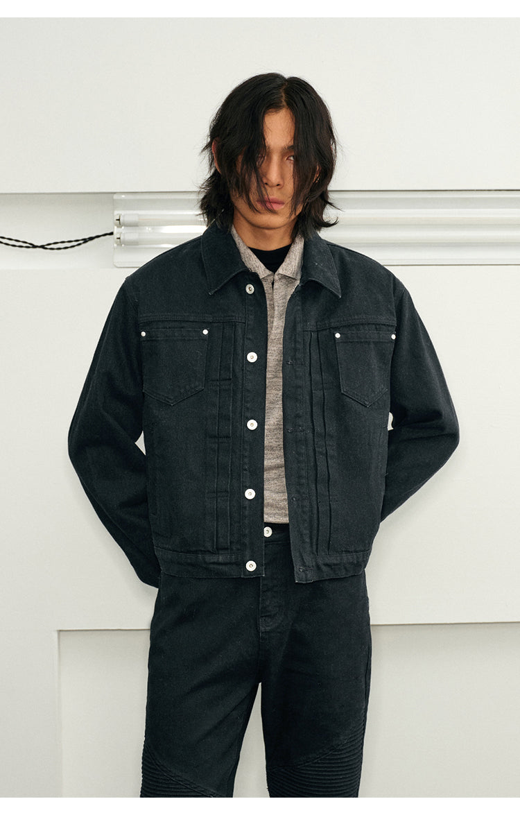 Raw Edge Low Cow Denim Jacket