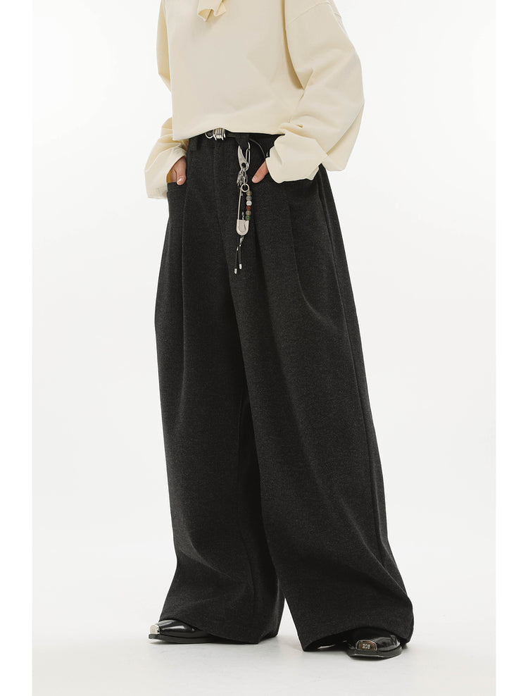 Wool Wide Leg Pants