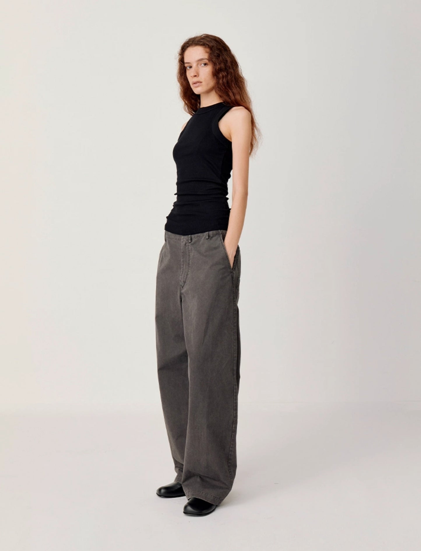 Wash Straight Casual Pants