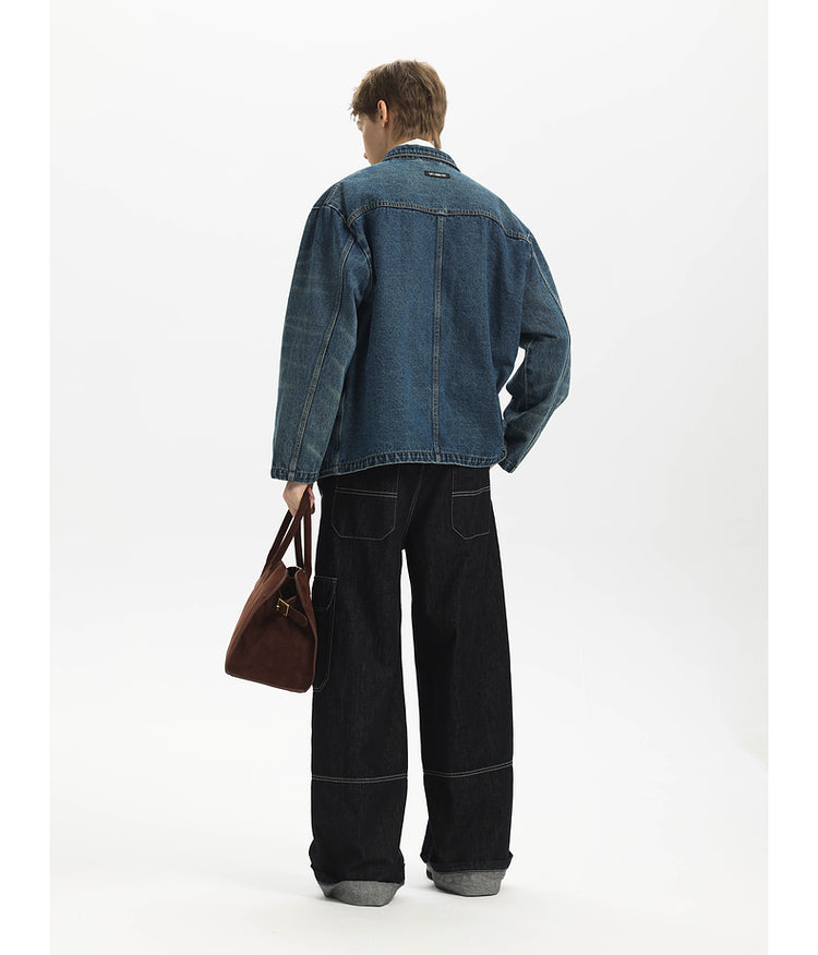 Retro Whisker Denim Jacket