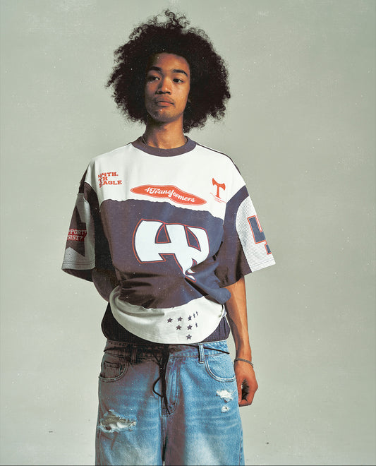 Big Logo Mesh Stitch T-Shirt