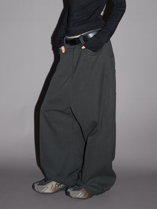 Oversized Loose-Fit Casual Pants