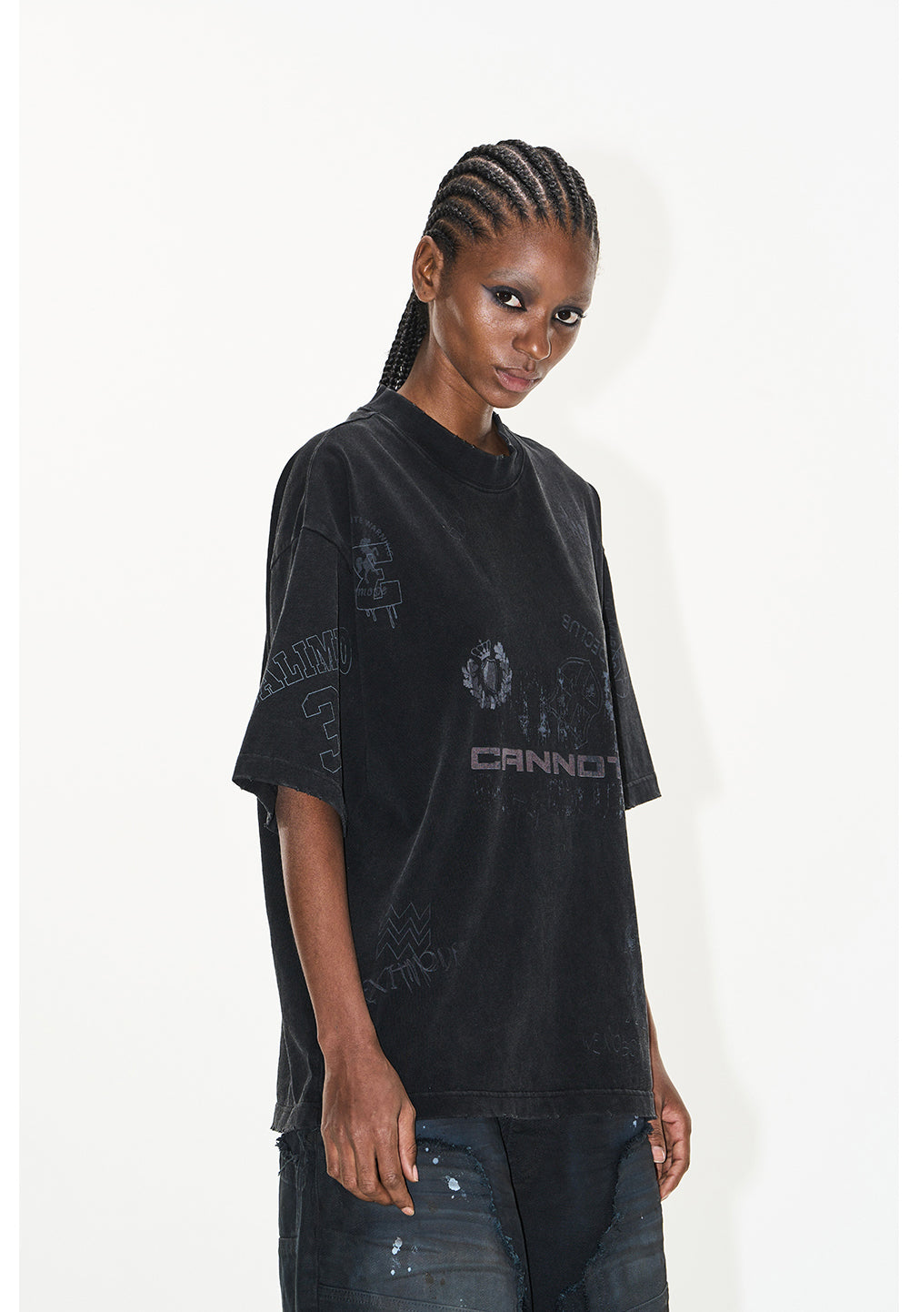 Damaged graffiti T-shirt