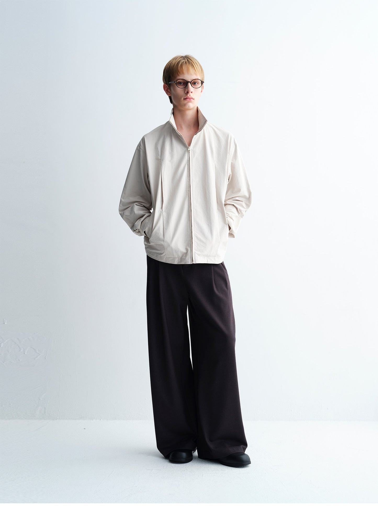 Pleated Pocket Casual Jacket