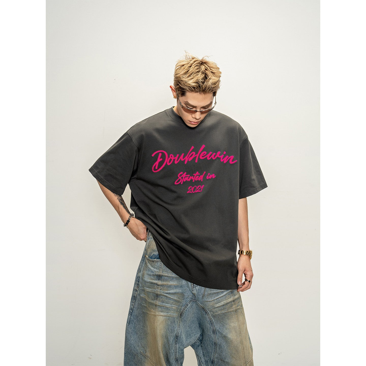 Embroidered Pure Cotton T-Shirt