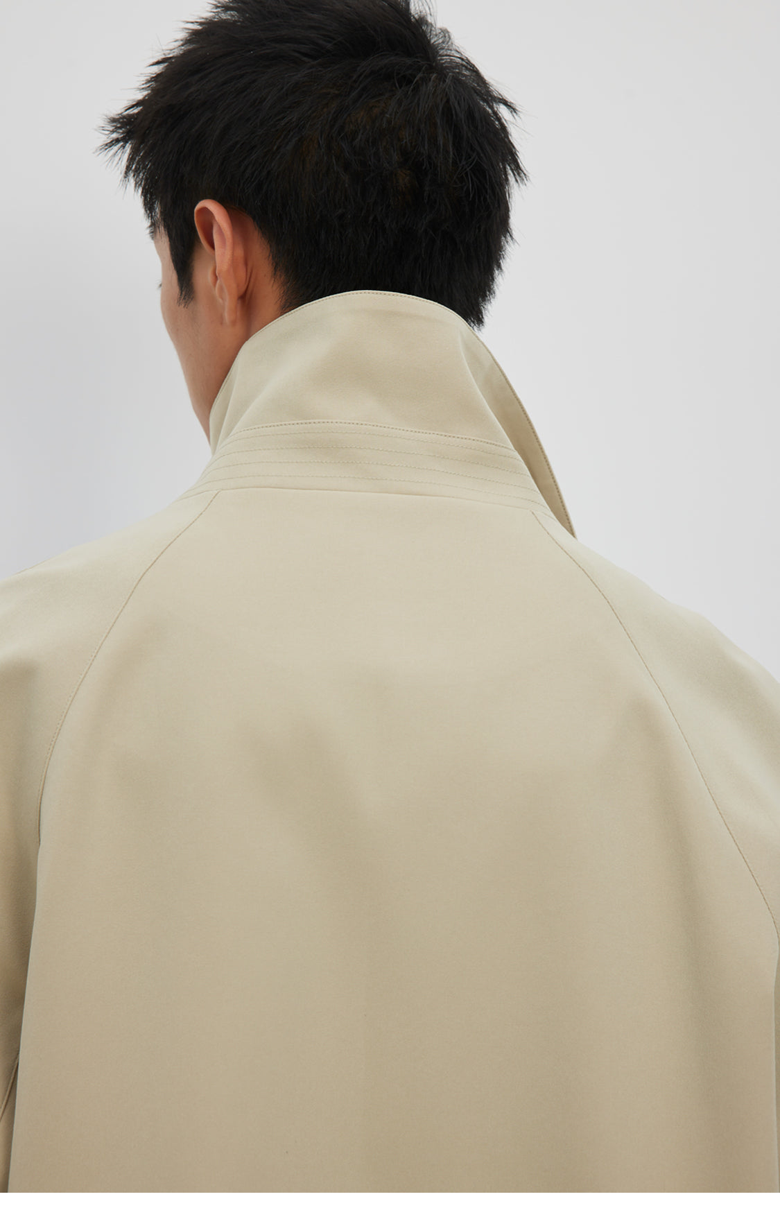 Stand collar short jacket