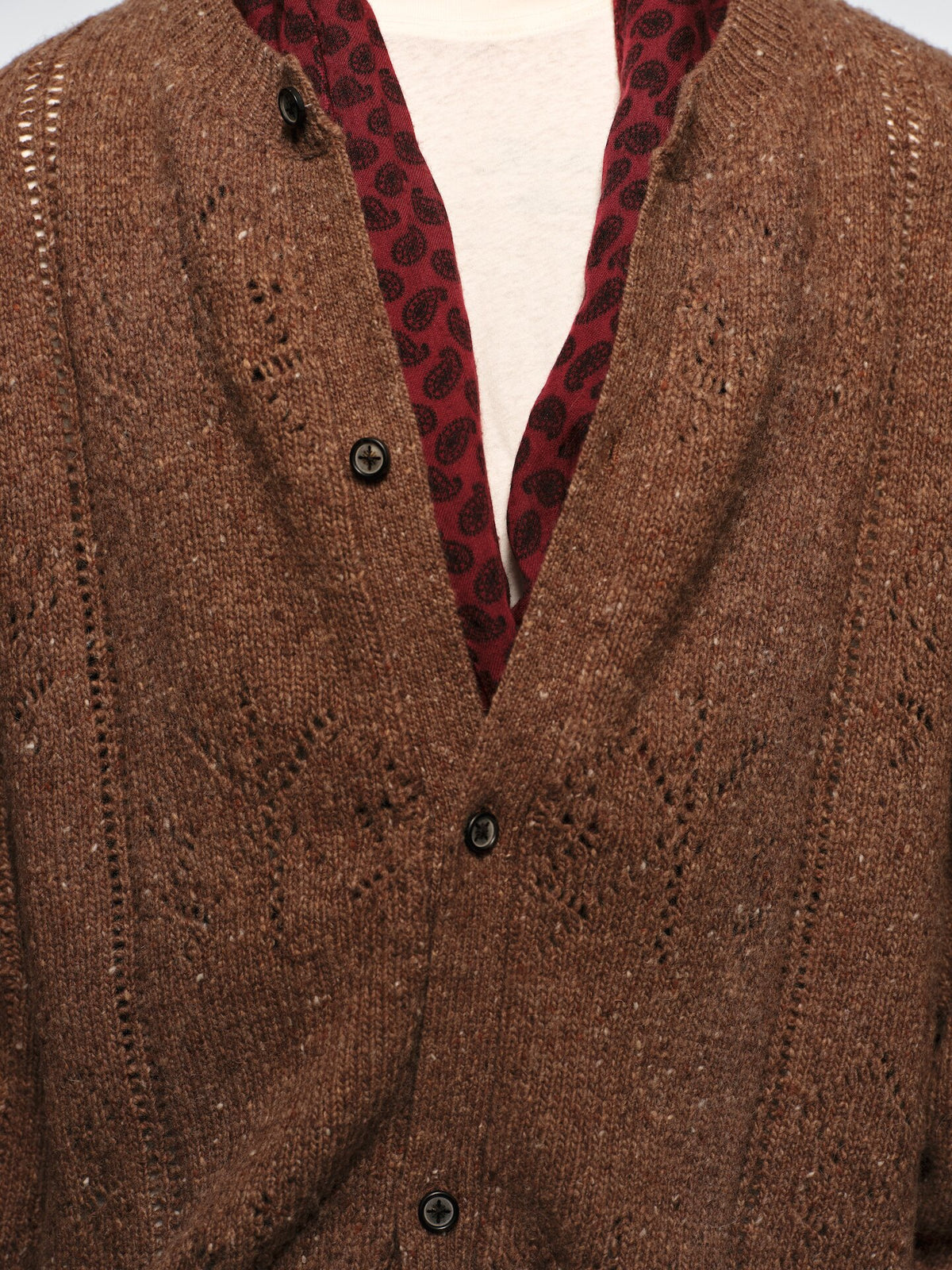 Alpaca Wool Cardigan with Buttons