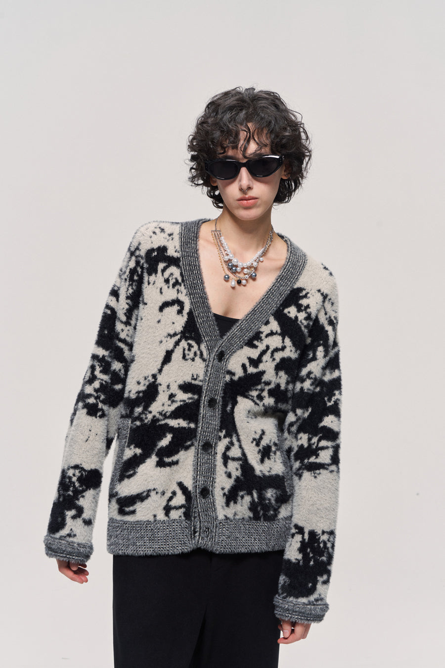 Faux Mink Fur Thick Cardigan