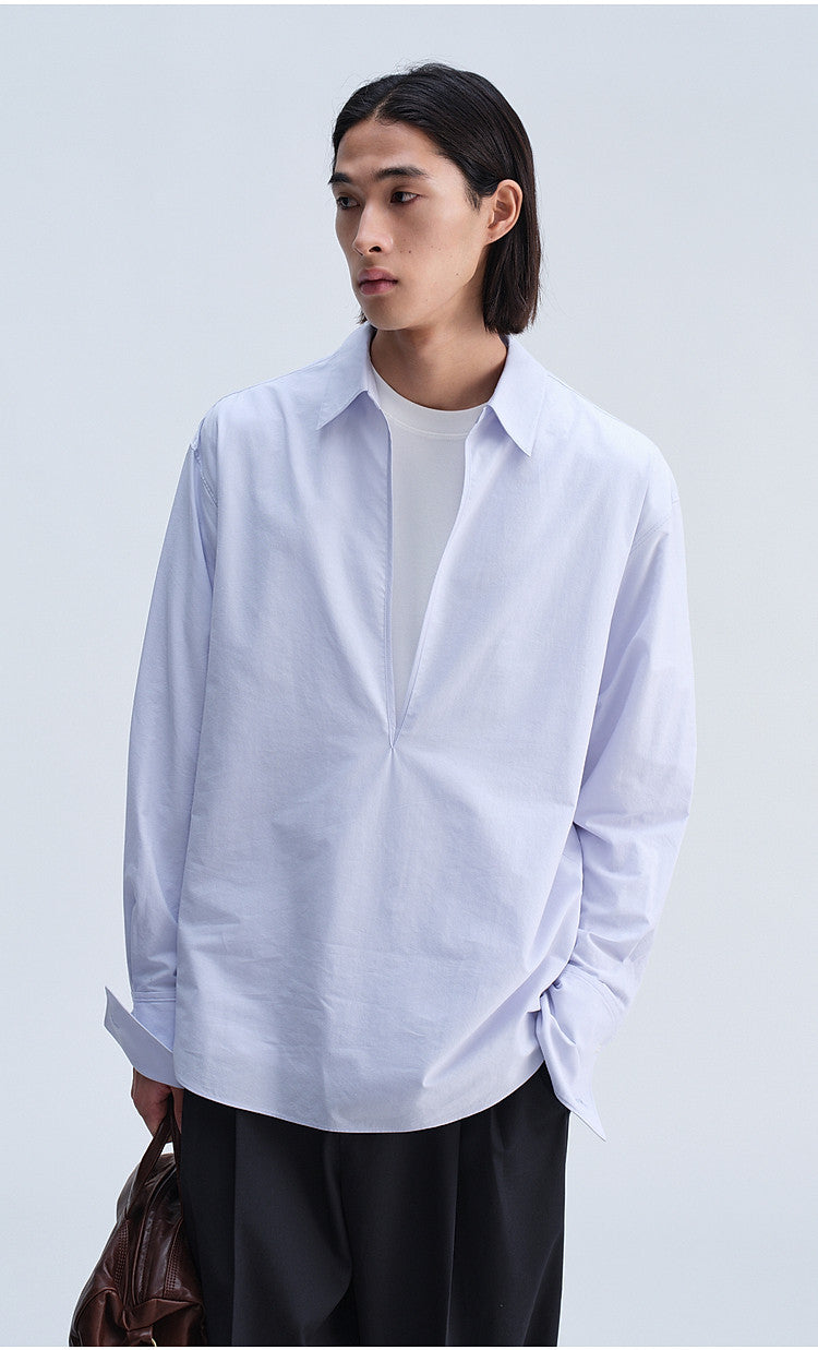 V-Neck Double-Layer Shirt