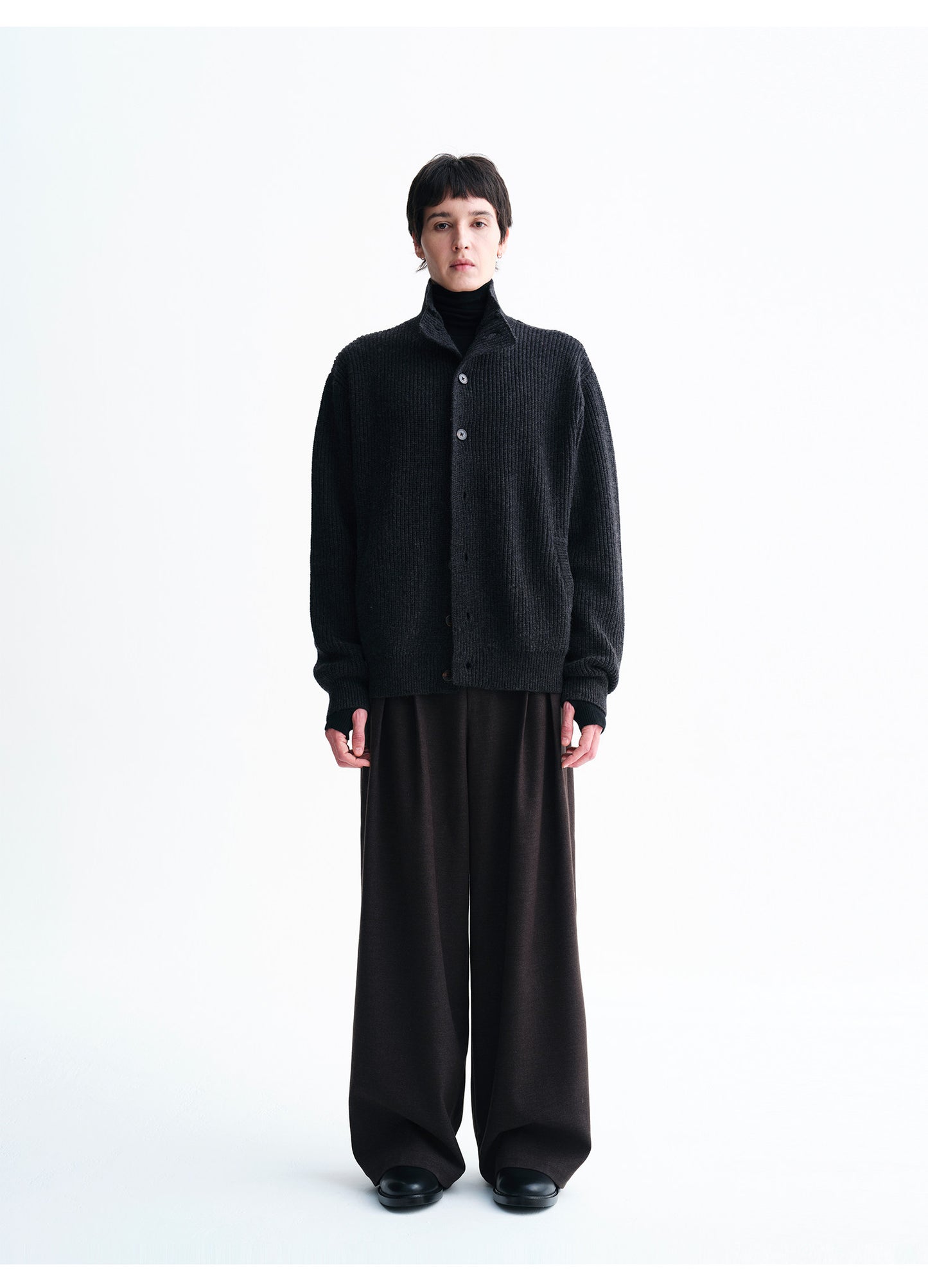 Unisex Single-Pleat Casual Pants