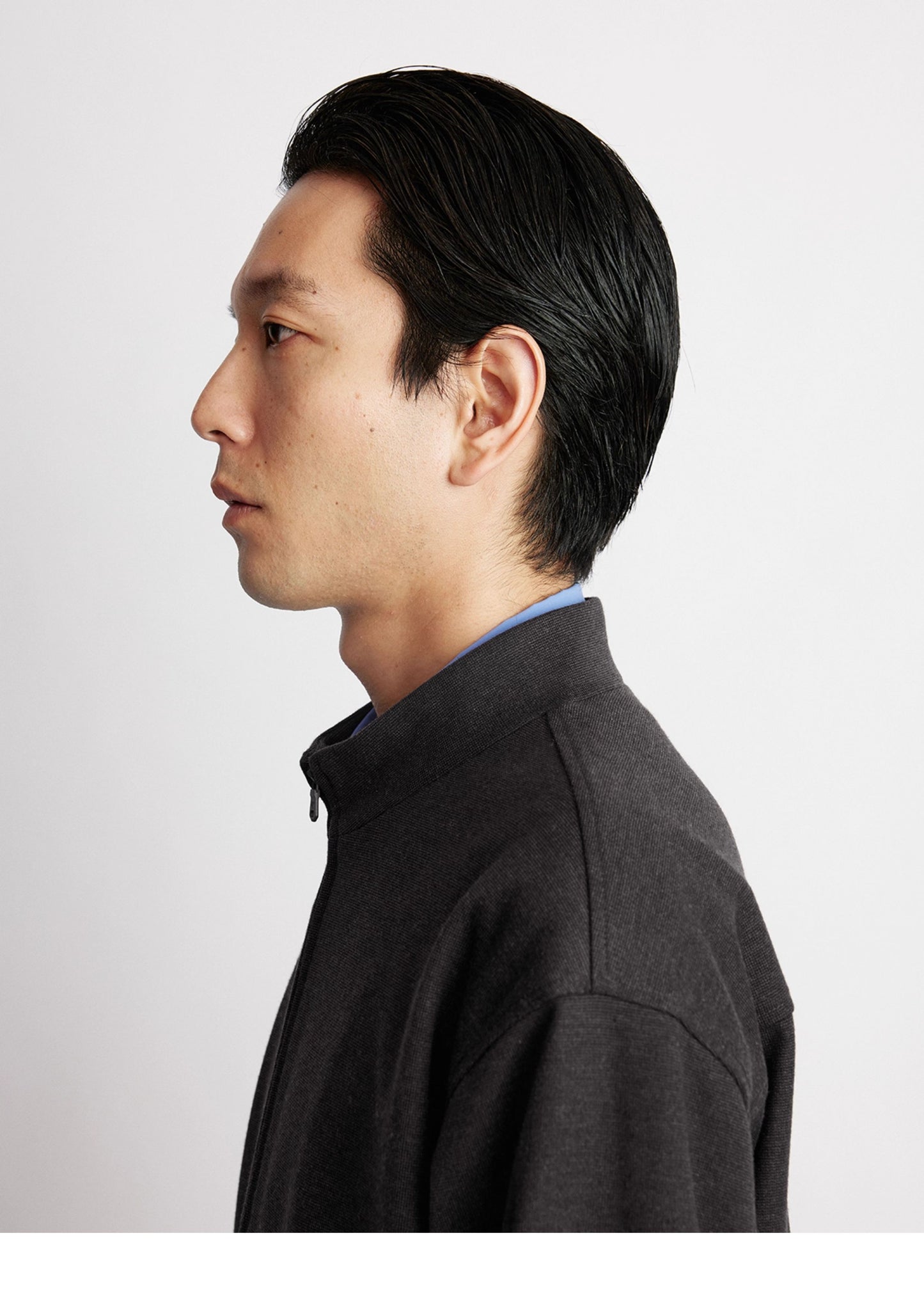 Wool Blend Zipper Jacket