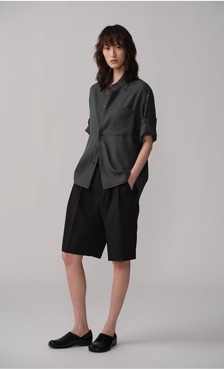Roll-Up Sleeve  Lightweight Shirt