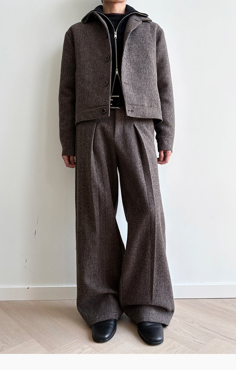 Faux Two-Piece Cotton Jacket