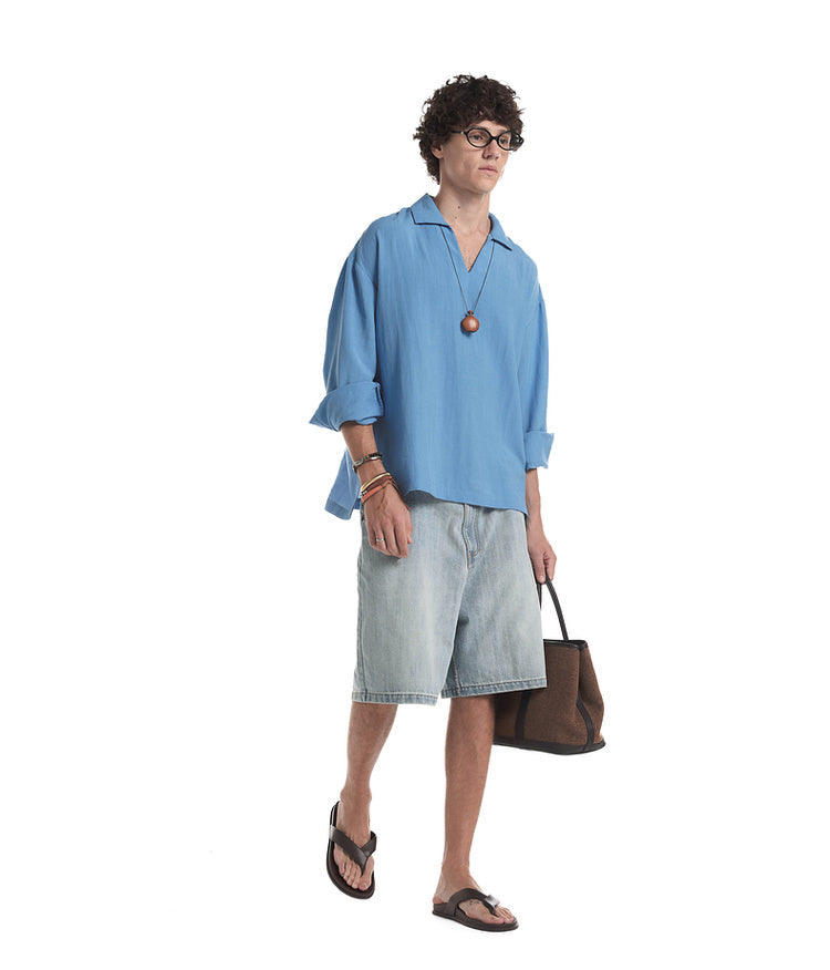 V-neck pullover shirt