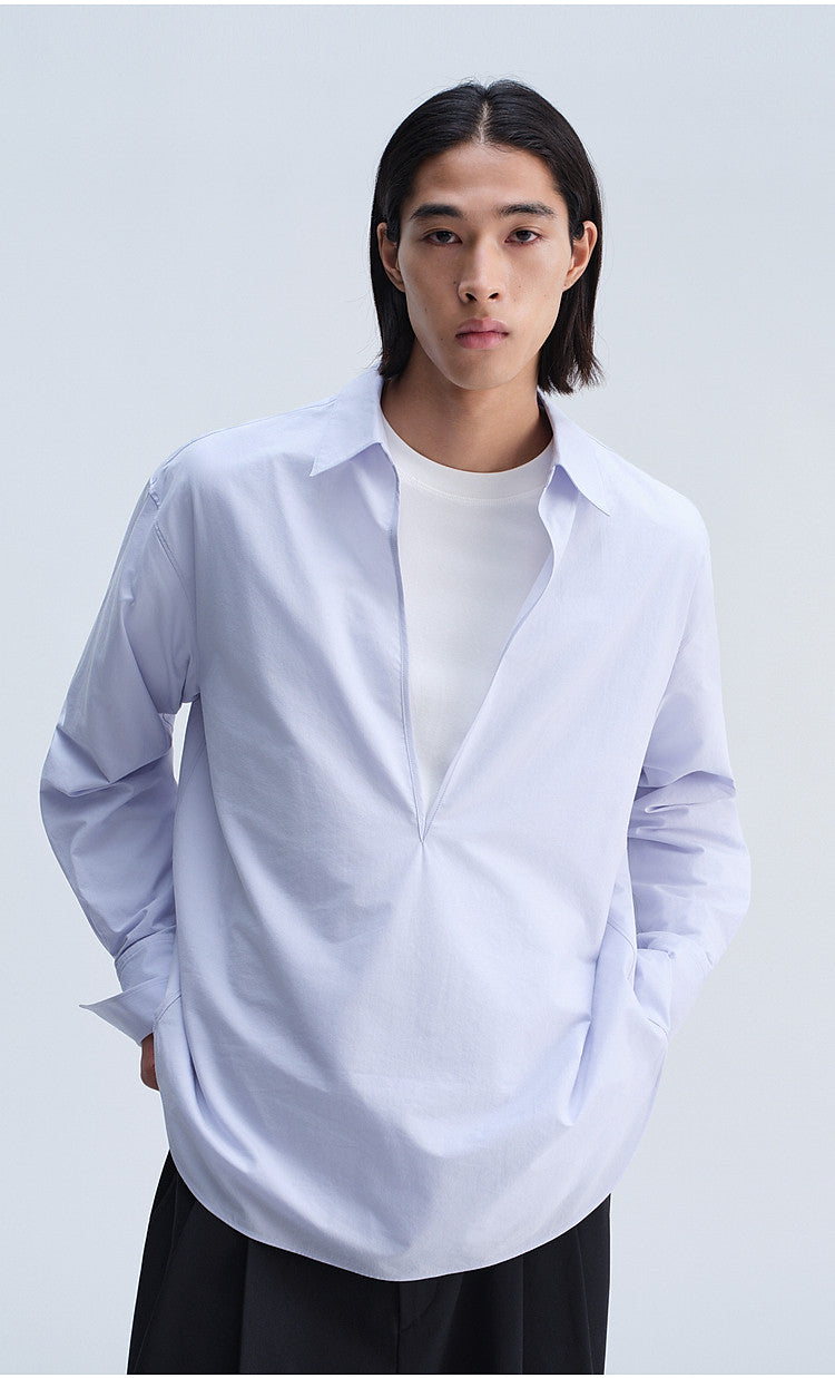V-Neck Double-Layer Shirt