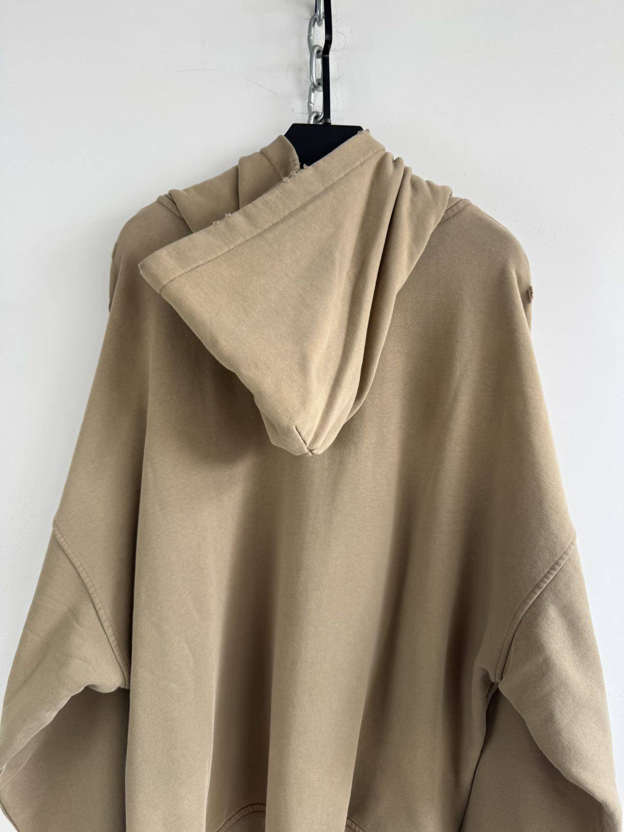 Distressed Zipper Sweatshirt