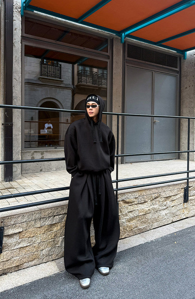 Loose-Fit Hooded Sweatshirt Set
