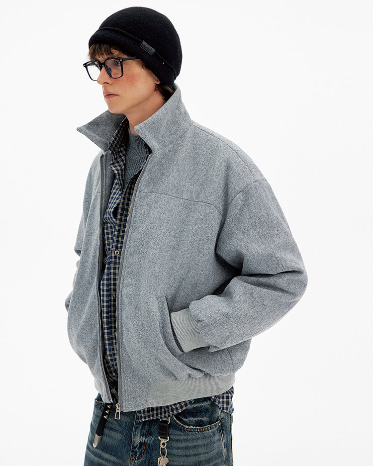 High-End Style Stand Collar Coat