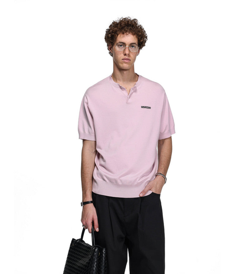 Unisex Removable Collar Polo Shirt