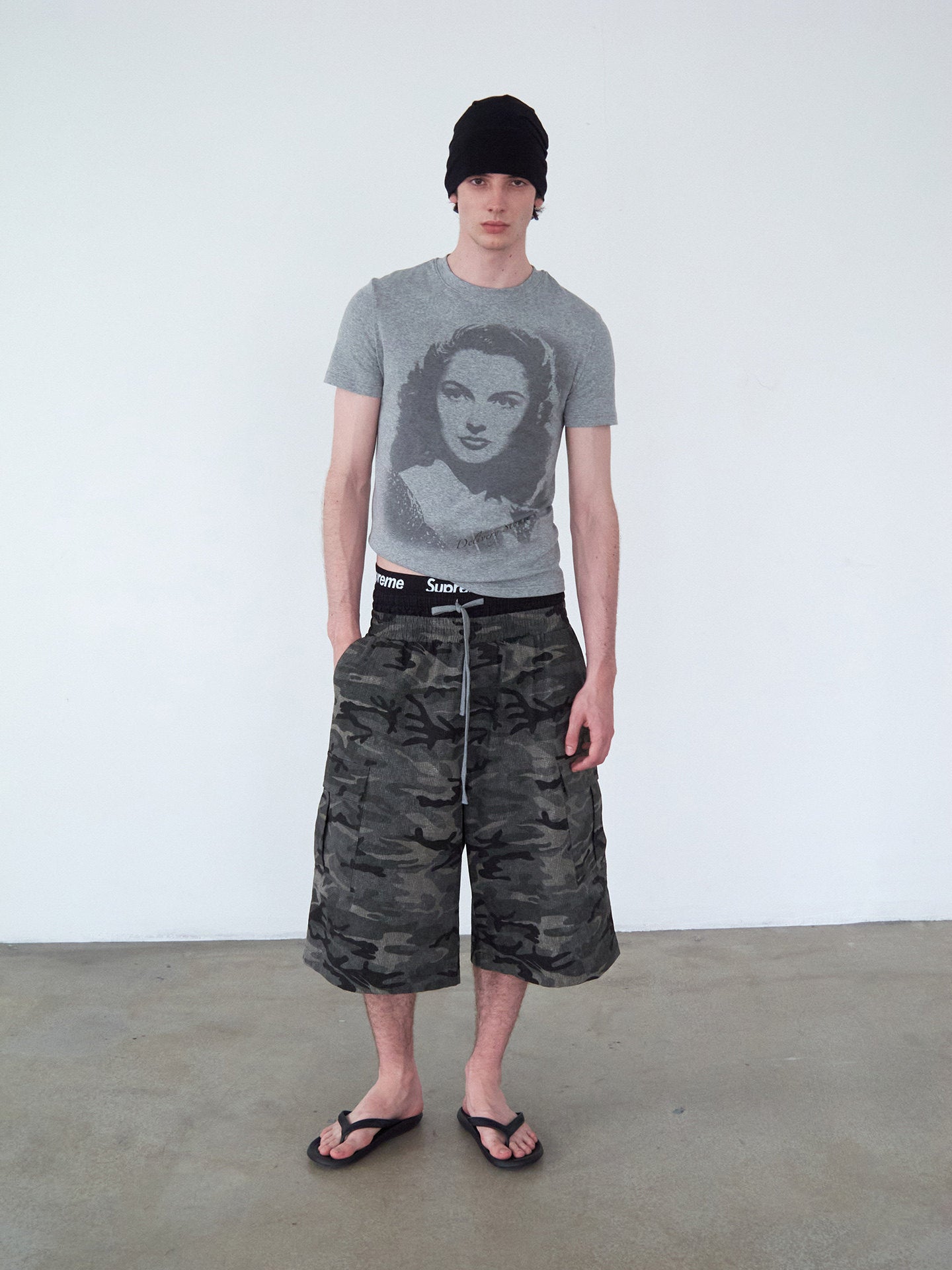 Vintage Portrait Print T-Shirt