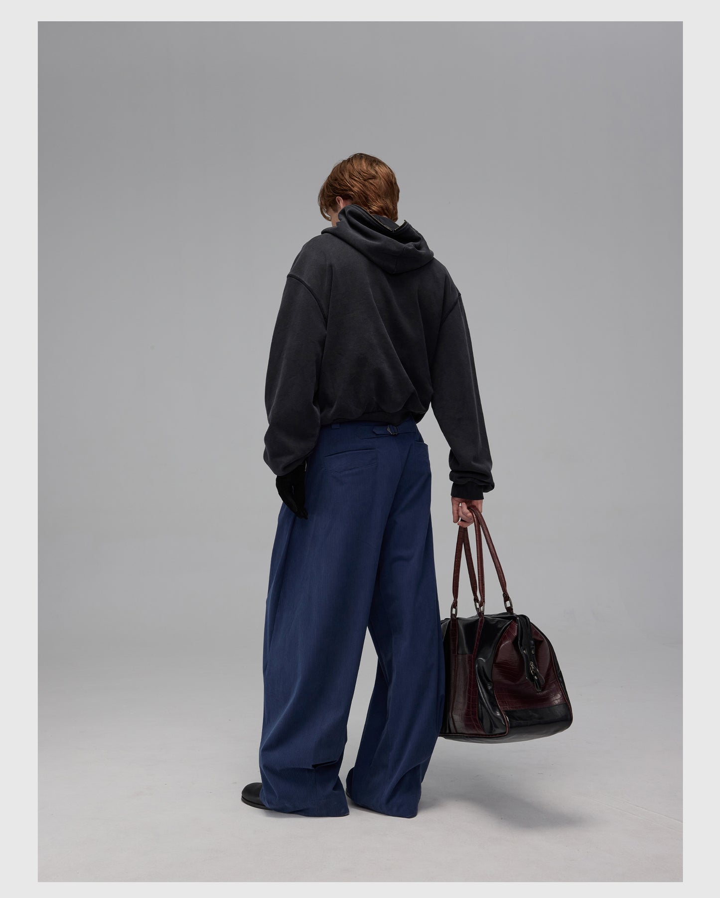 Short Loose Hooded Sweatshirt