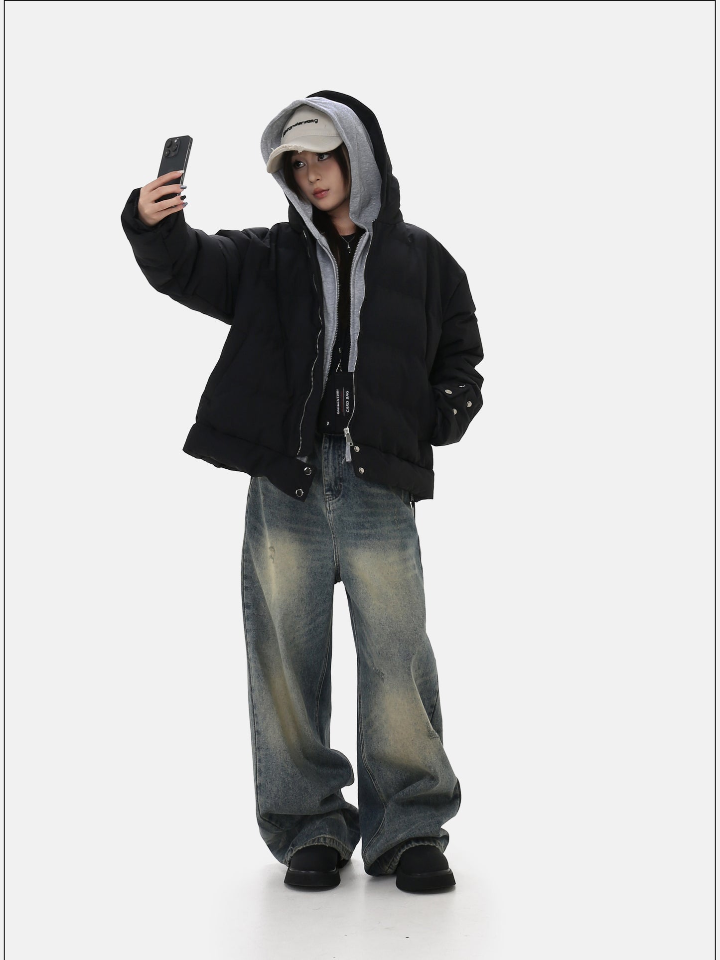 Detachable Two-Piece Hooded Jacket