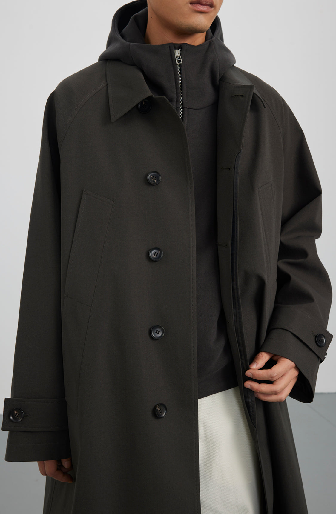 High-end mid-length coat