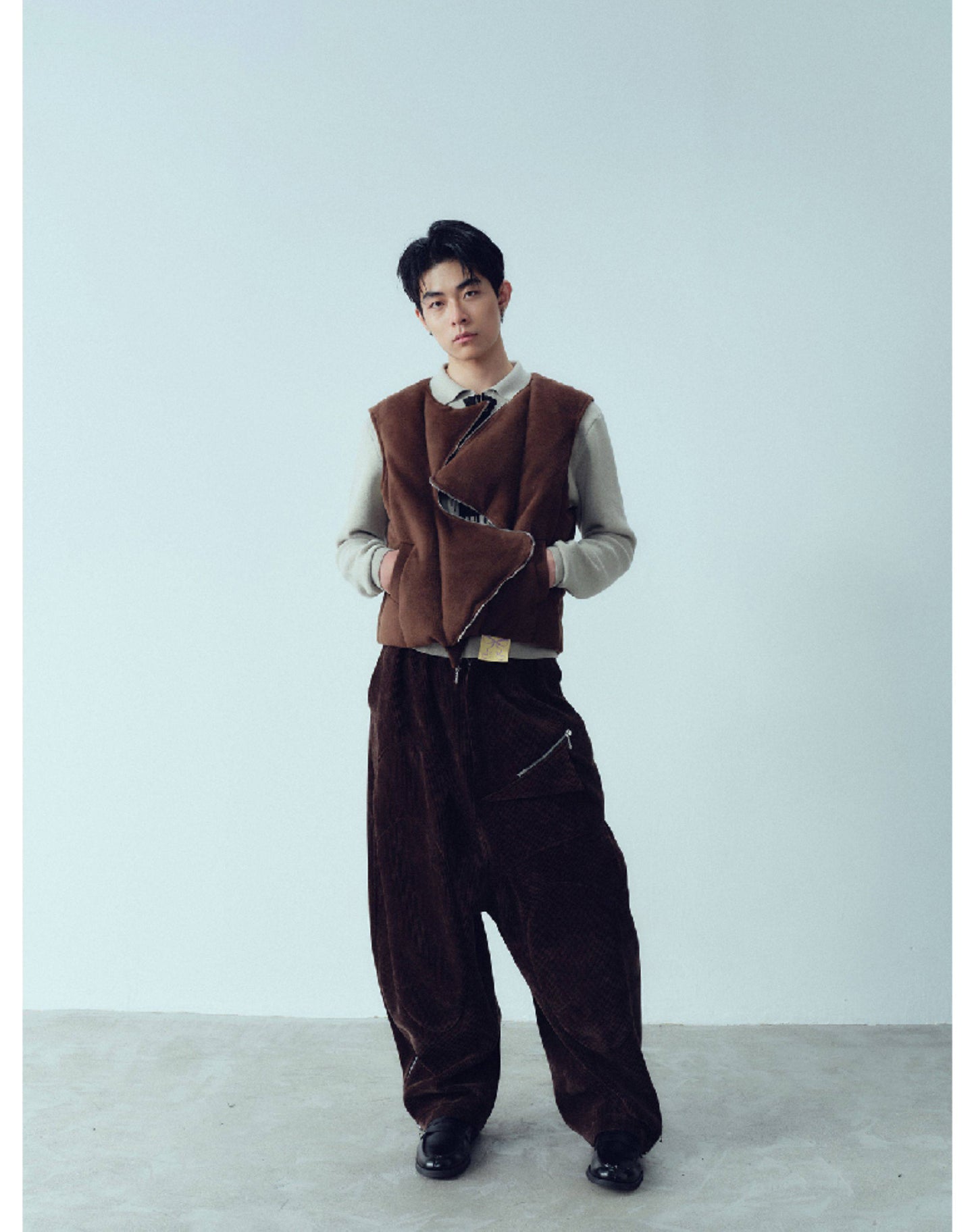 Suede-like Multi-Wear Vest