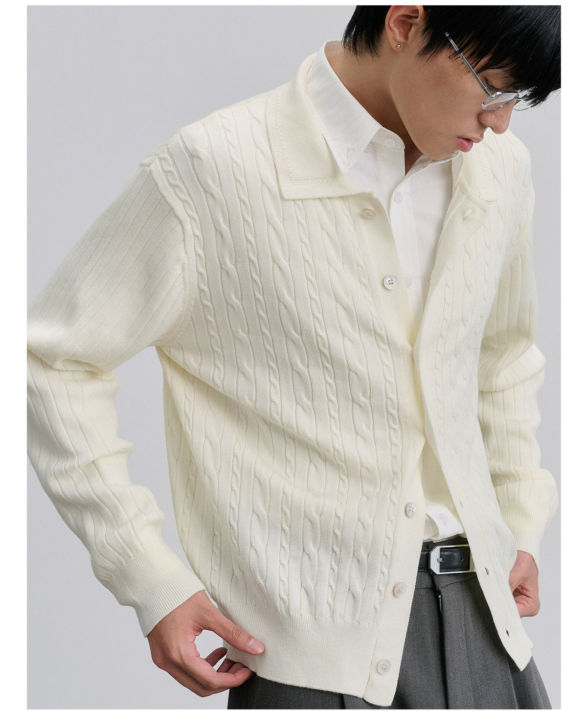Cable-Knit Cardigan