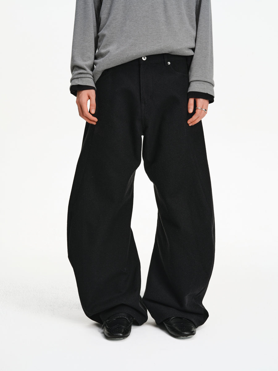 3D Cut Blend Texture Casual Pants