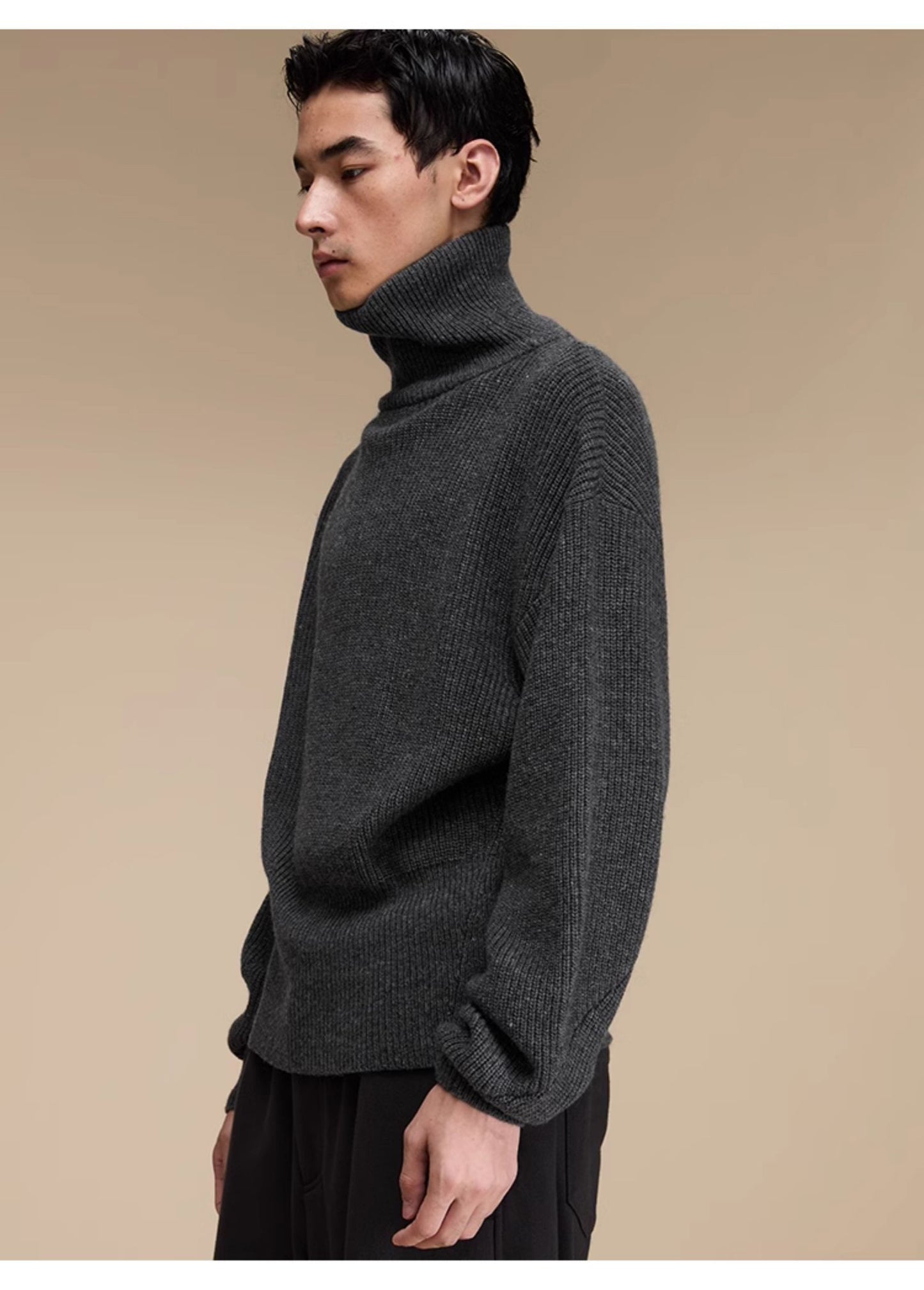 Wool blend turtleneck sweater