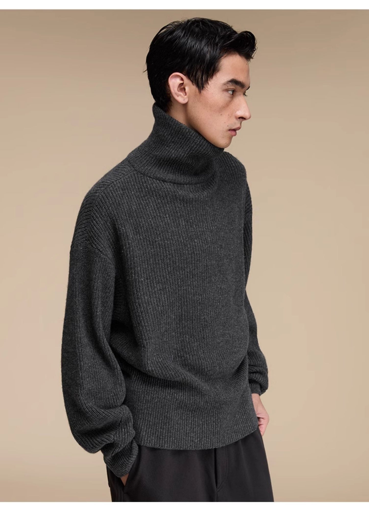 Wool blend turtleneck sweater