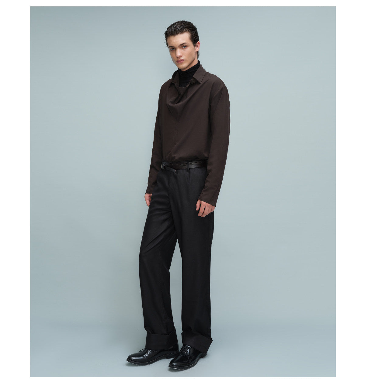 Shirt with Detachable Lapels