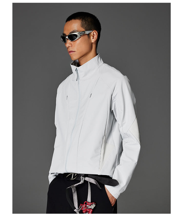 Stand Collar Clean Fit Jacket