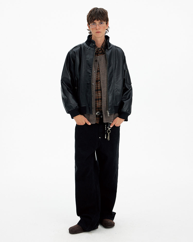 PU Leather Motorcycle Jacket